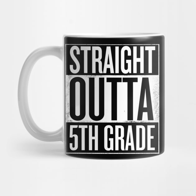 Straight outta 5th grade - Funny Graduation gift by Shirtbubble